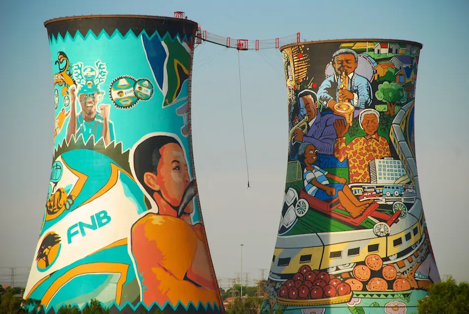 les deux tours colorées de Soweto à Johannesburg