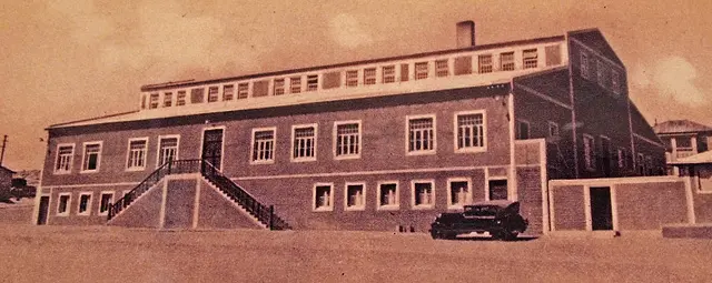 Bâtiment du casino de la ville de Kolmanskop d'antan