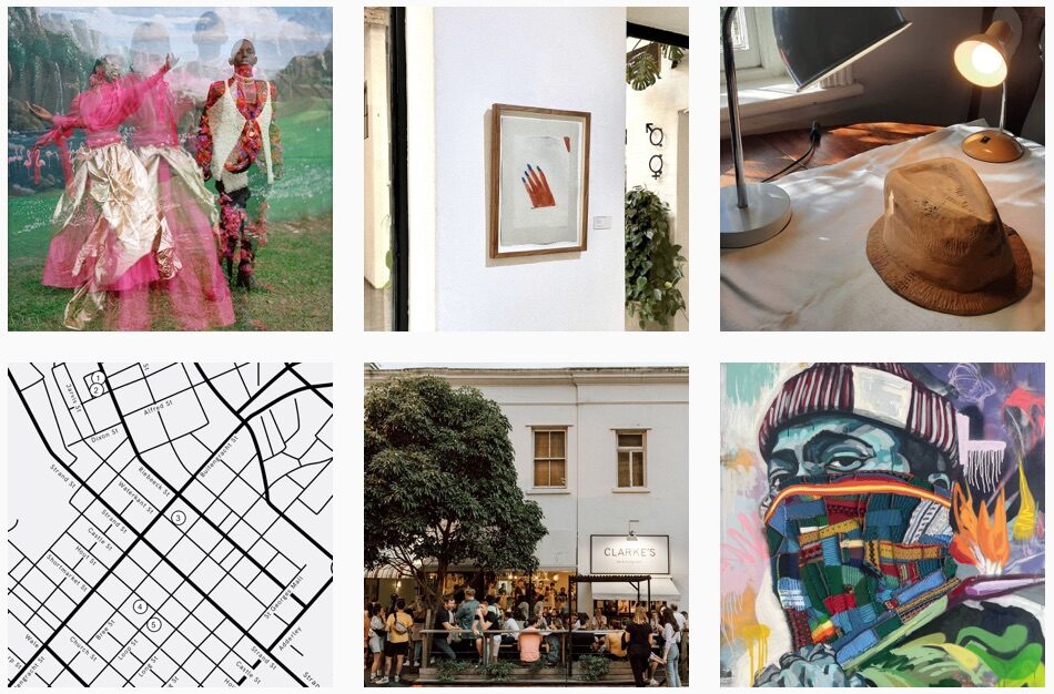  Mix de 6 photos Instagram montrant le concept général de l'événement 