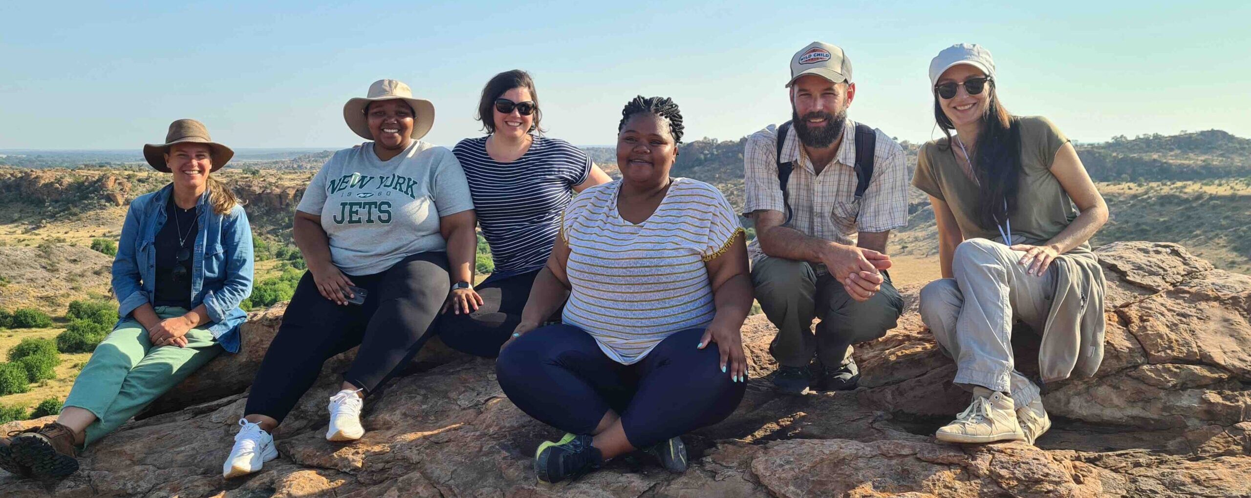 L'équipe Ekima posant durant un eductour à Mapungubwe