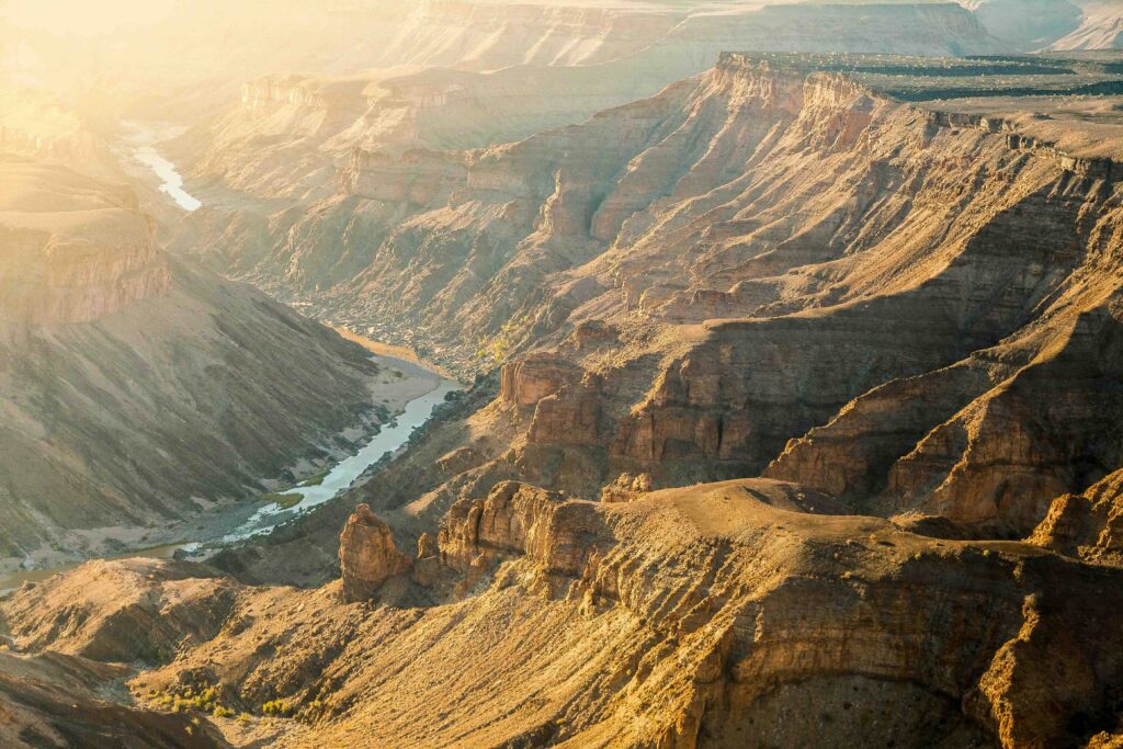 Paysage de contemplation au Fish River Canyon